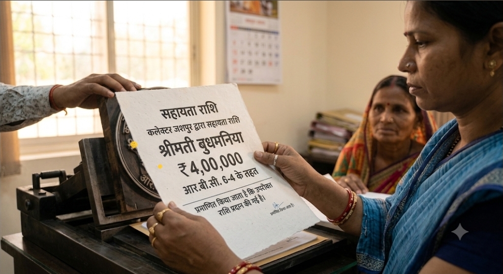 जशपुर: प्राकृतिक आपदा में अपनों को खोने वाले 4 परिवारों को मिली आर्थिक राहत, कलेक्टर ने स्वीकृत किए 16 लाख रुपये